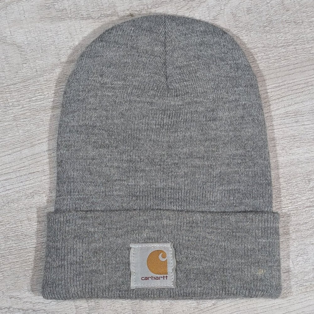 Carhartt Knit Cuffed Beanie Gray Branded New Relic Tech‎ A18 HGY